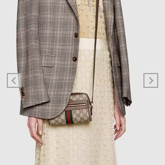 🎉2X HP🎊 Authentic Gucci Ophidia GG Supreme Mini Bag - Picture 4 of 11